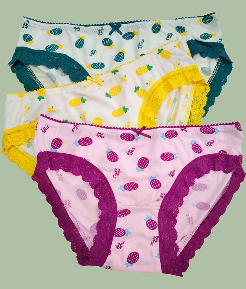 Ladyland Polyester Hipster ( Multicolor , Pack of 3 )