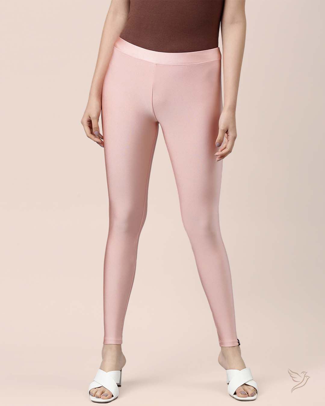 Shimmer Legging - Pink Champagne-S / Pink Champagne