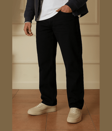 JB JUST BLACK Clean Look Men's Jeans - Black ( Pack of 1 )