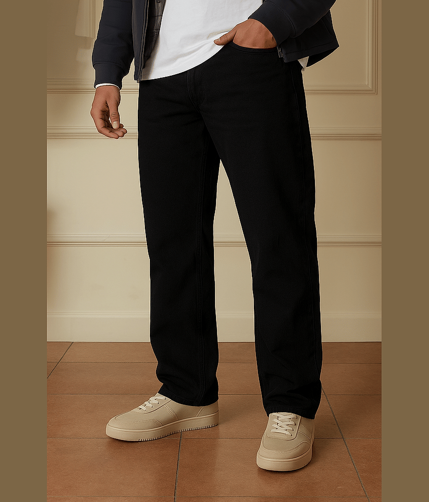 JB JUST BLACK Clean Look Men's Jeans - Black ( Pack of 1 )