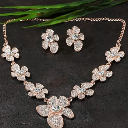 Rose Gold-Plated Jewellery Set