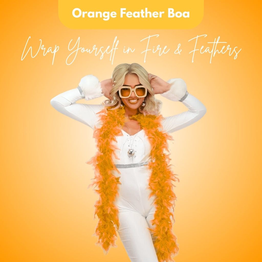 Feather Boa Orange