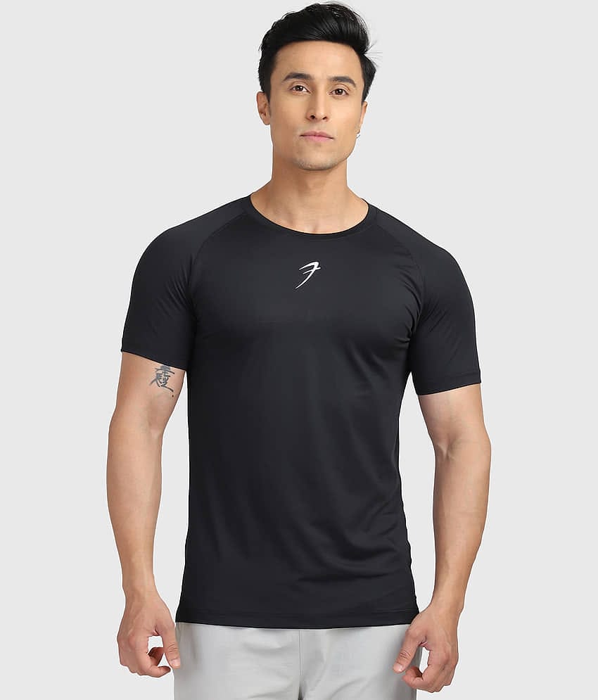 Fuaark Red Polyester Slim Fit Men's Sports T-Shirt ( Pack of 1 )