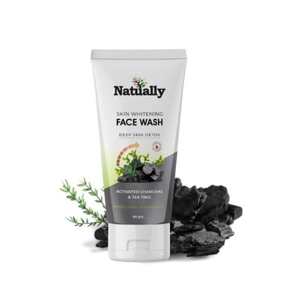 NATUALLY Deep Skin Detox Facewash | 60g-Natually Deep Skin Detox Facewash 60g
