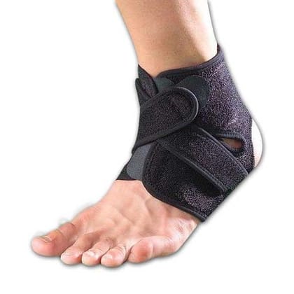 Aktive Support 511A Neoprene Ankle Support - Free Size (Black)