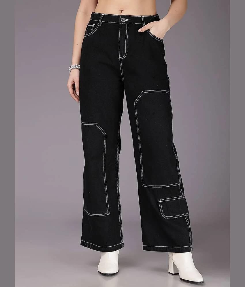 Freehand - Black Cotton Regular Fit Womens Jeans ( Pack of 1 ) - None