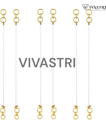 VIVASTRI White EarCuff Earrings ( Pack of 3 )