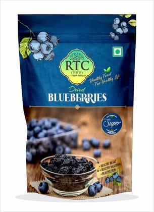 RTC Dried Blueberries Whole 150 gms I Great Source of Vitamin K and Calcium I Healthy and Tasty Snaking