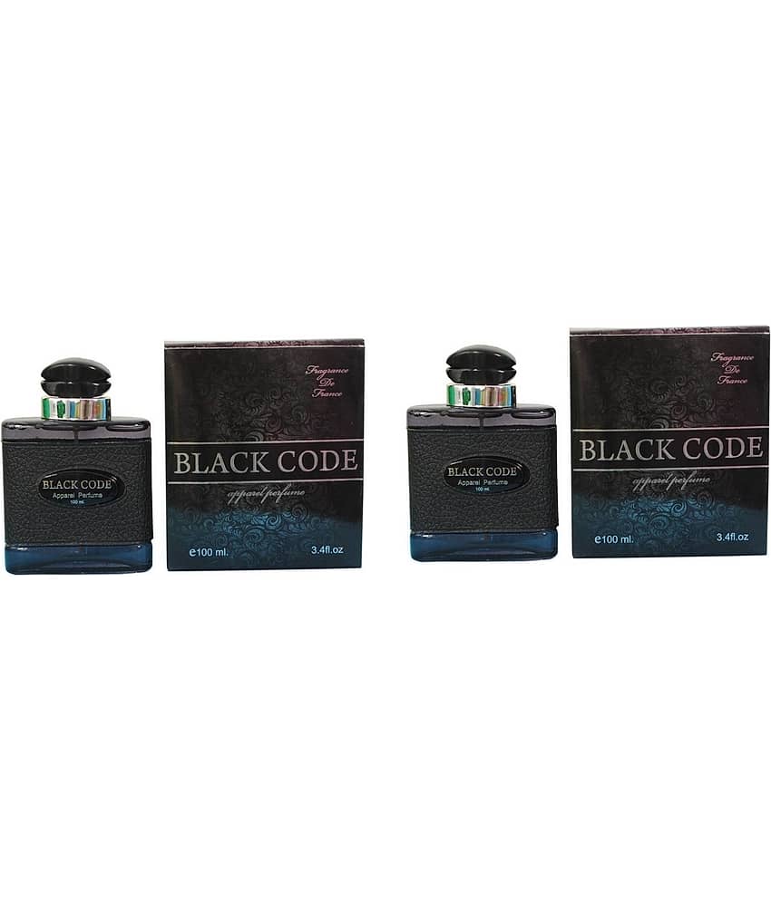 St Louis Black Code Apparel Perfume 100 ml each, (Pack of 2)