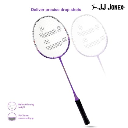 JJ Jonex LX-8 Badminton Racket Aluminium Badminton Racket with Full Cover | One-Piece Frame, PVC Foam Embossed Grip for Comfortable Feel, Balanced Swing Weight for Power & Control JJ Jonex LX-8 Badminton Racket Aluminium Badminton Racket with Full Cover | One-Piece Frame, PVC Foam Embossed Grip for Comfortable Feel, Balanced Swing Weight for Power & Control