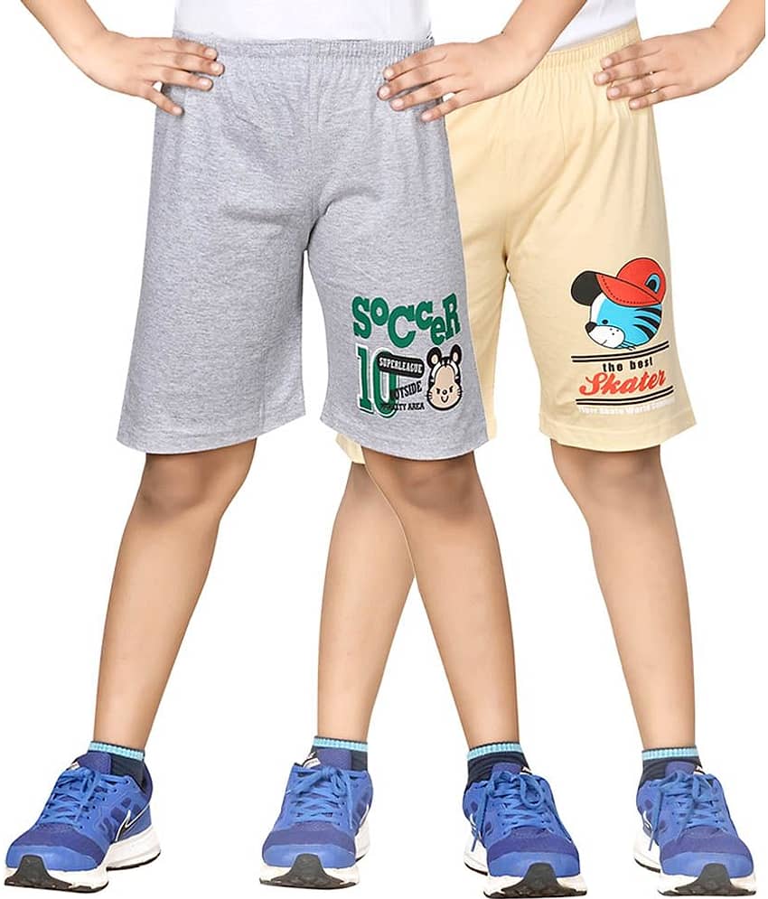 Dongli Pack of 2 Shorts For Boys ( Beige )