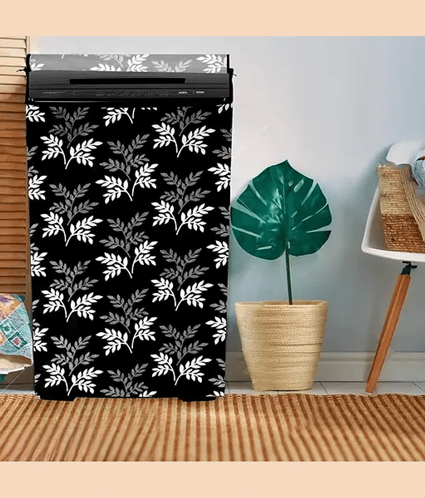 ENTICE Top Load Washing Machine Cover Compatiable For 8 kg - Black