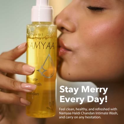 Namyaa Haldi Chandan Intimate Hygiene Wash, Germ & Odour Protection - Pack of 1