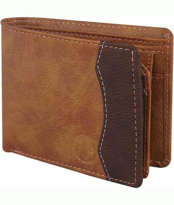 Classic World PU Printed Men's RFID Wallet With 7 Slots For Card ( Tan , Pack of 1 )