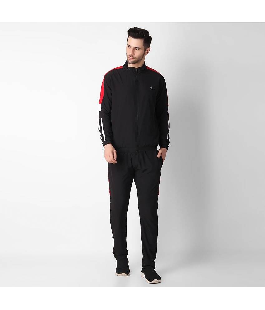 Forbro - Black Polyester Relaxed Fit Men's Tracksuit ( Pack of 1 )