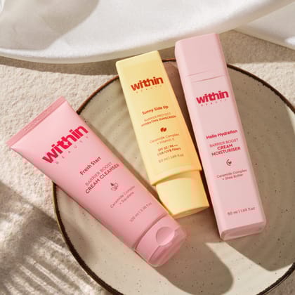 AM Routine for Dry Skin-100ml + 50ml + 50ml