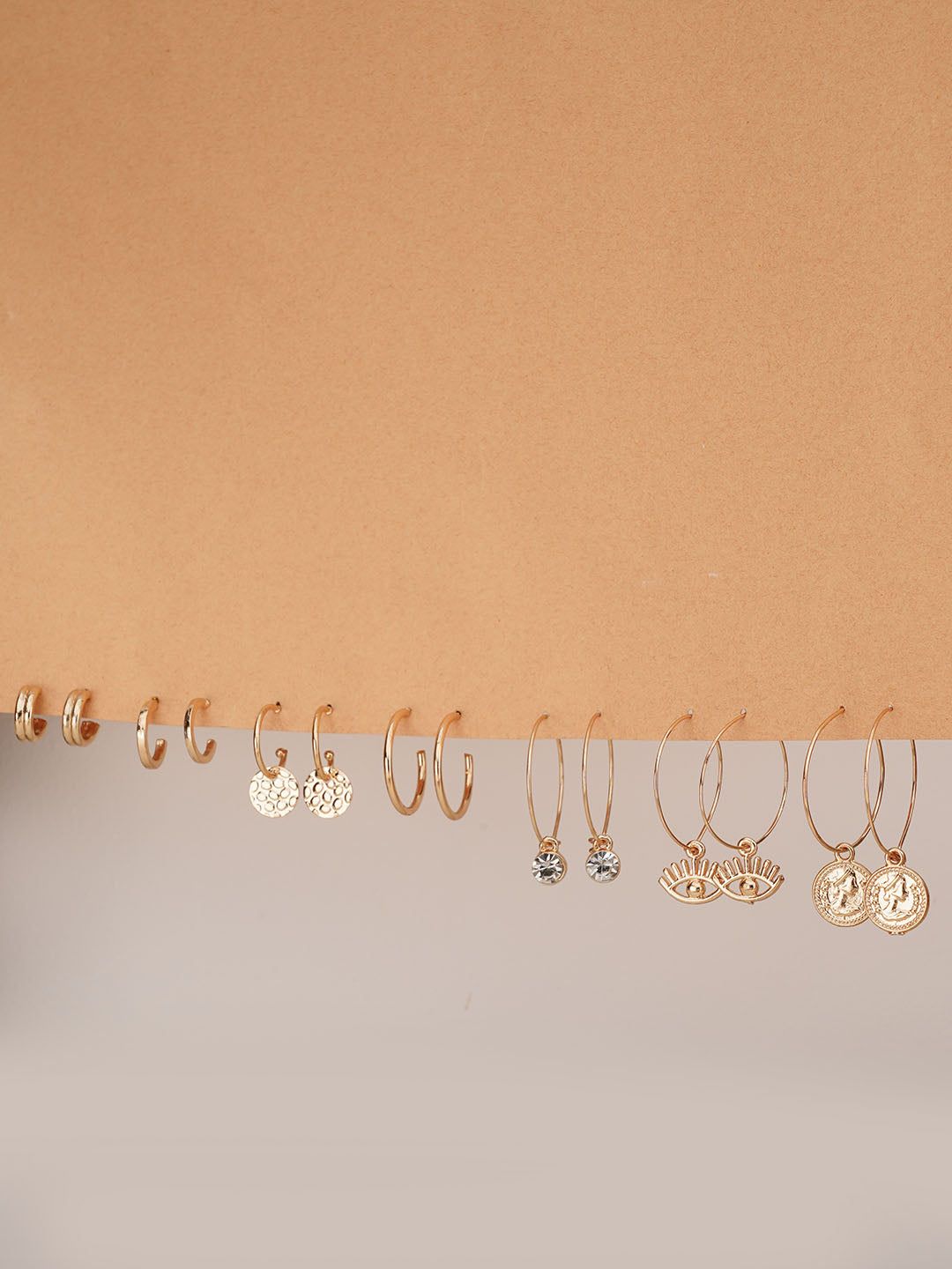 7 pack Coin Drop Earrings