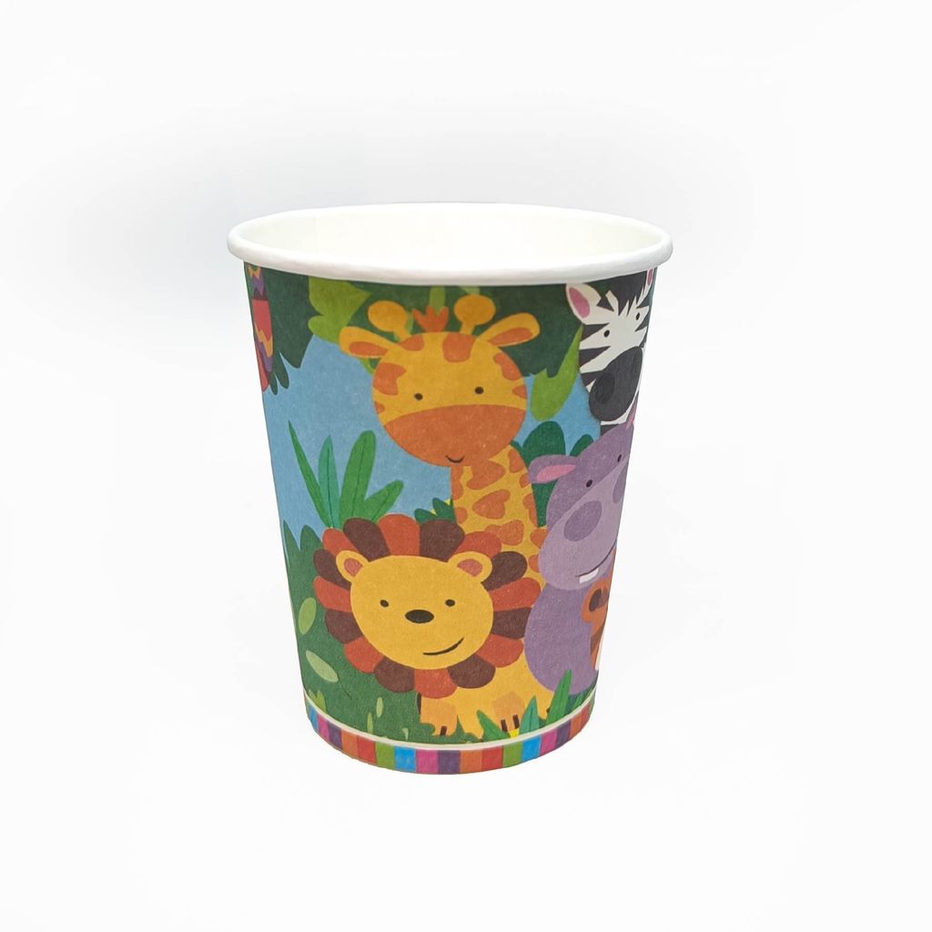 Jungle Animal Paper Cups - 8PC - Party and Festive Needs | Buy online on ZillyBuy
