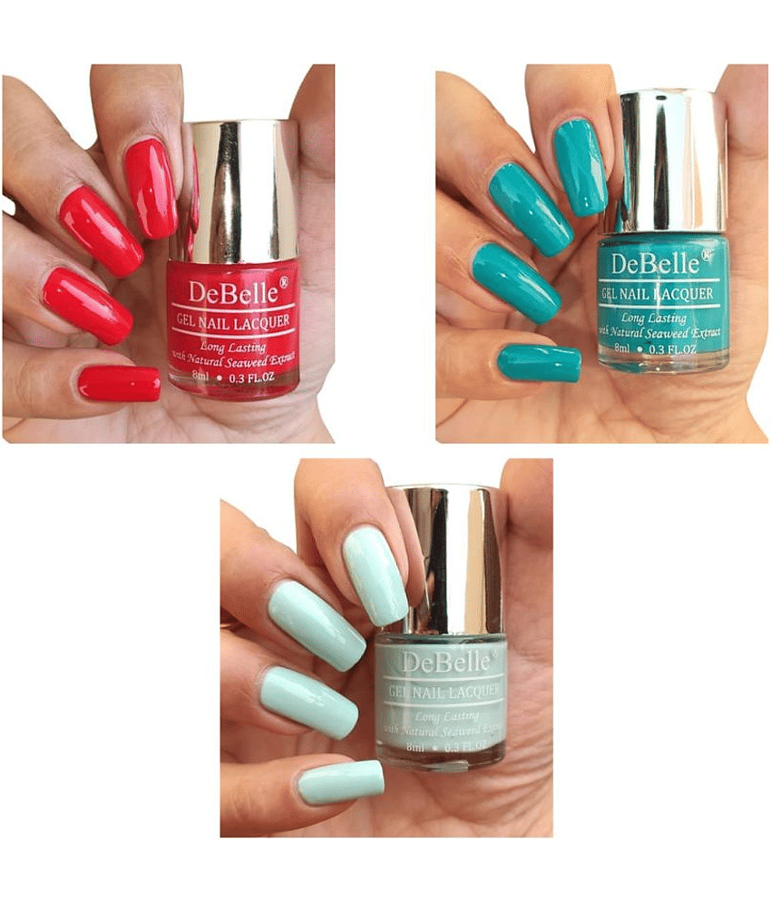 DeBelle Multi Glossy Nail Polish 24 ( Pack of 3 )