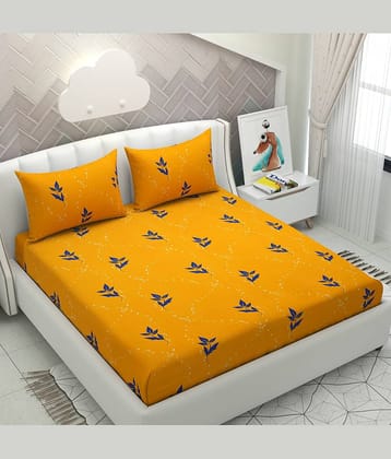 Apala Microfiber Double Bedsheet ( Yellow )