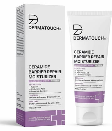 DERMATOUCH Ceramide Barrier Repair Moisturizer | Deep Hydration &amp; Barrier Support | Helps Reduce Moisture Loss | 100g