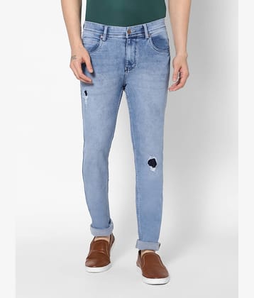 RACMAX - Blue Cotton Blend Slim Fit Men's Jeans ( Pack of 1 )