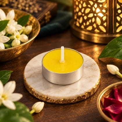 Yellow Tea Light Candles
