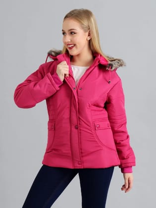 Stylish Women’s Puffer Jackets-L / Pink