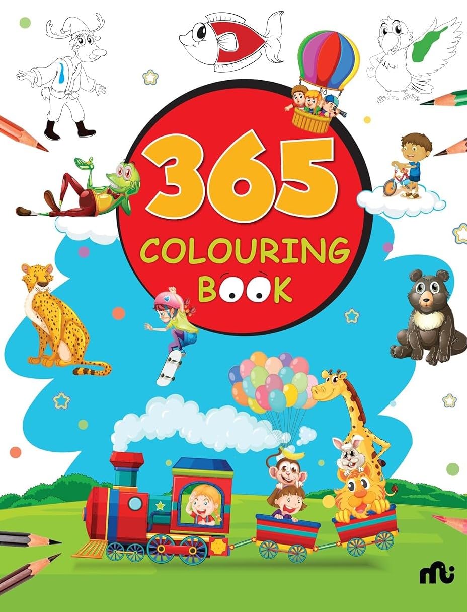 365 COLOURING BOOK Paint and Draw with 365 Big Pictures