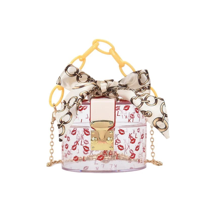 Fashion Acrylic Clear Purse Cute Transparent Crossbody Handbag Designer Mini evening bags