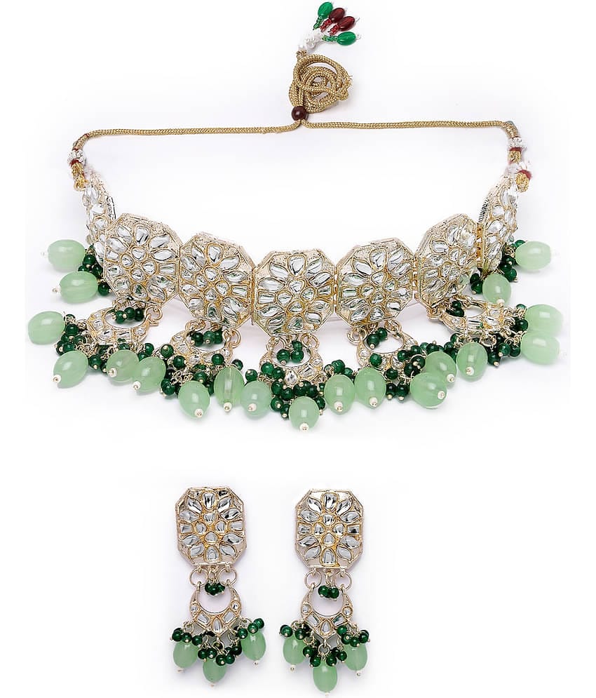 Studio Sukkhi - Sea Green Alloy Necklace Set ( Pack of 1 )