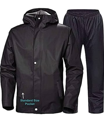 CAMISON Black Polyester Men's Raincoat ( Pack of 1 )