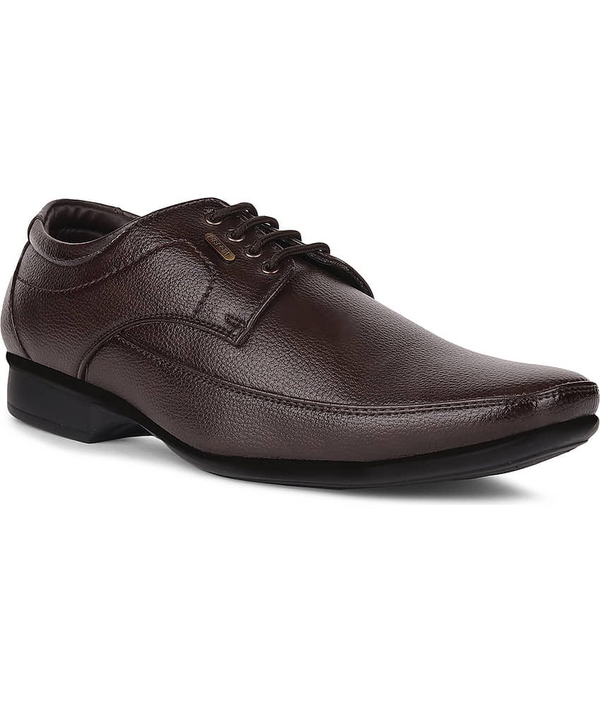 Liberty Brown Men's Derby Formal Shoes