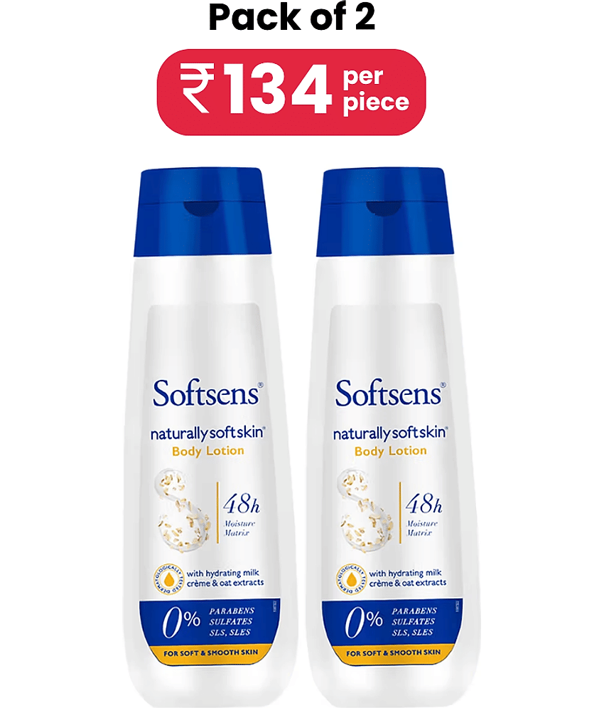 Softsens Naturally Soft Skin Body Lotion For All Skin Type 200ml, Pack of 2