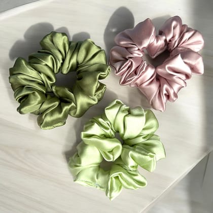 Silky Spins - Hair Scrunchies (Pack of 3)