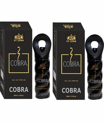 ST.JOHN Cobra Perfume 30ml Each , Long Lasting Perfume for Men (60ml) - Pack of 2