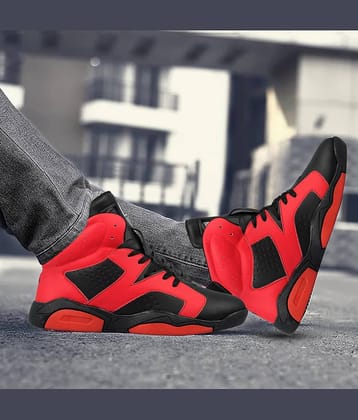 RODOX Hi Ankle Streetwear Black Men's Sneakers