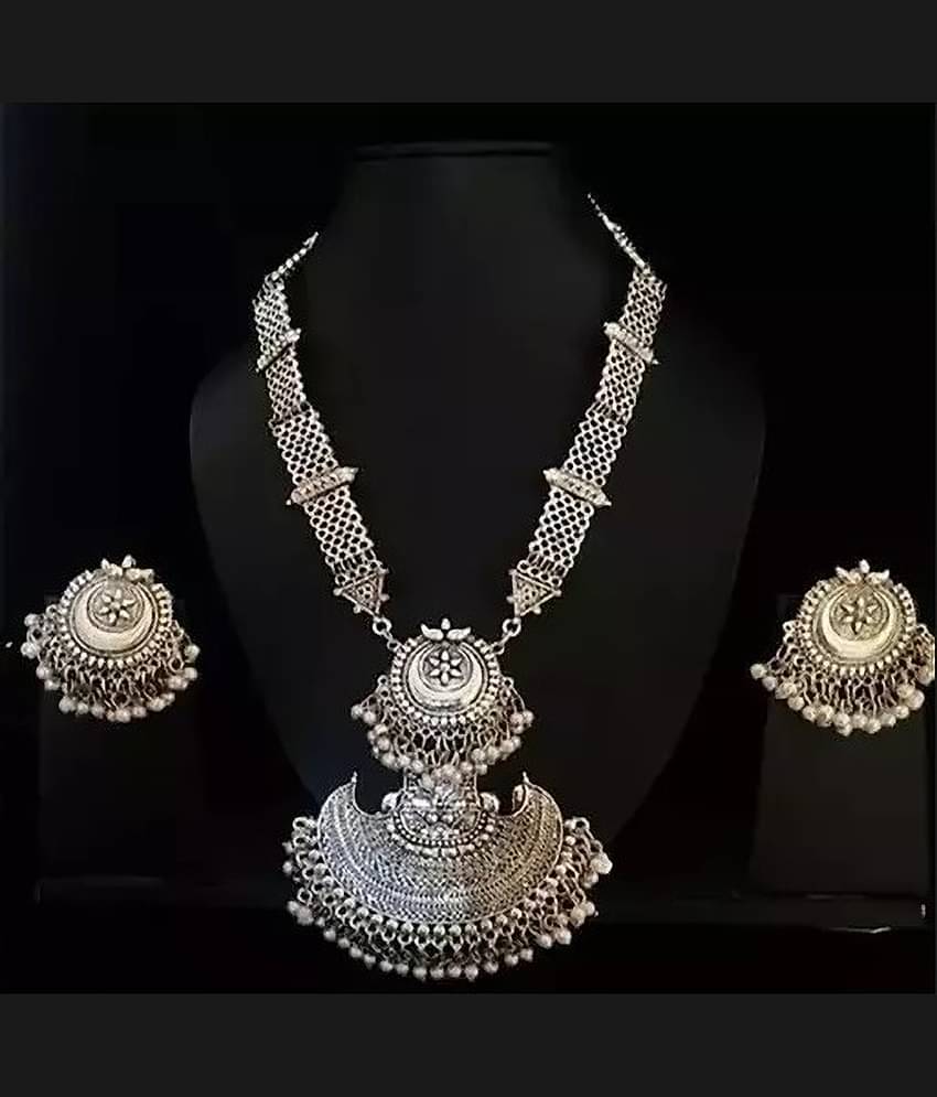 Samridhi DC Silver Alloy Necklace Set ( Pack of 1 )