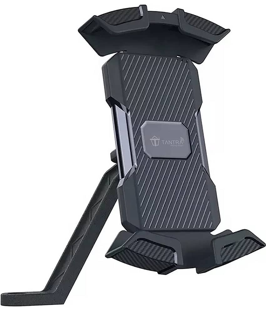 TANTRA S1B Rear Mirror Mobile Holder for Bikes One Touch Technology Bike Mobile Holder for Maps and GPS Navigation, 360° Rotation, Anti Shake Mobile Stand for Bike Accessories, Bi Cycle Accessories