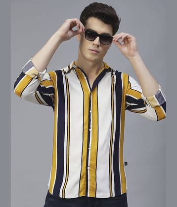 Rigo - Navy Blue Rayon Slim Fit Men's Casual Shirt ( Pack of 1 )