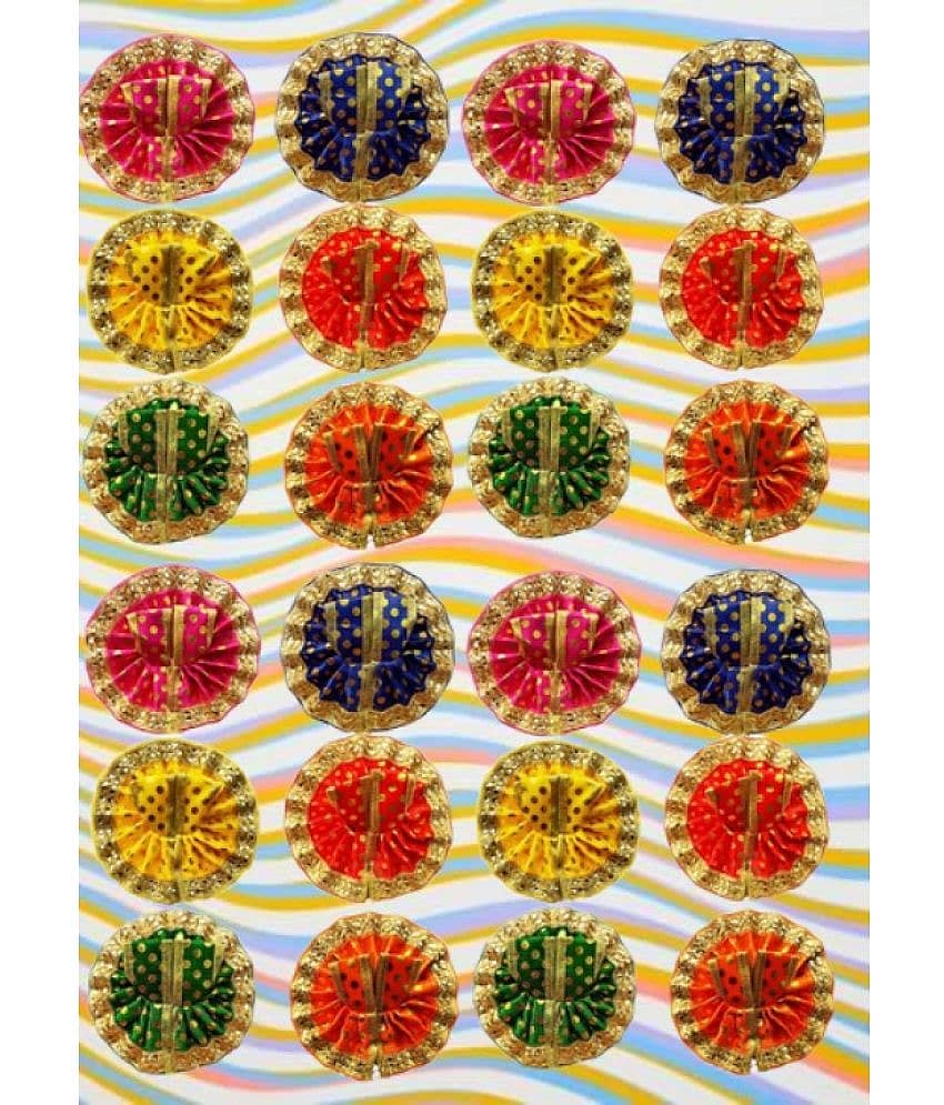 Lootnixx Laddu Gopal Goli Designe Golden Poshak 24 Piece (Size 0 No ) Set Dress