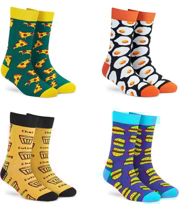 Dynamocks Multi Full Length Socks Pack of 4