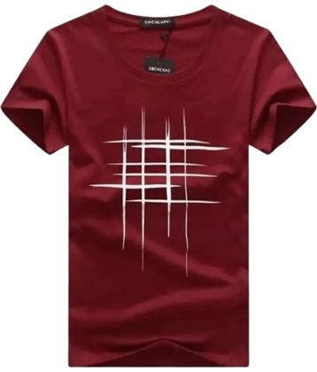 attitude start of fashion Pack of 1 Polyester Regular Fit Men's T-Shirt ( Maroon )