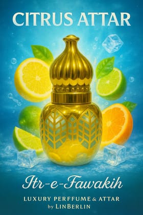 Citrus Attar | Fresh & Long Lasting Fruity Attar for Men & Women | Alcohol-Free by LinBerlin