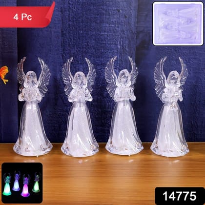 Battery Operated LED Angel Decorative Lights (4 Pc / Set)