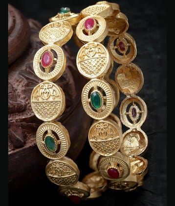 Sukkhi Gold Bangle Set ( Pack of 2 )