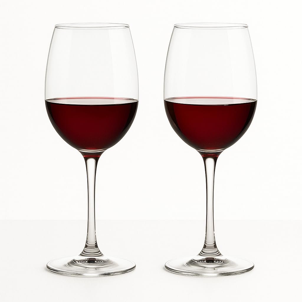 Stylish Curve Wine Glass, 240 Ml, Set of 2 Red or White Wine Mug,Elegant Bar Glassware for Champagne, Beer, Cocktails and Mixed Drinks Glass,Unique Long Champ Mugs Home, Bar Casino Party