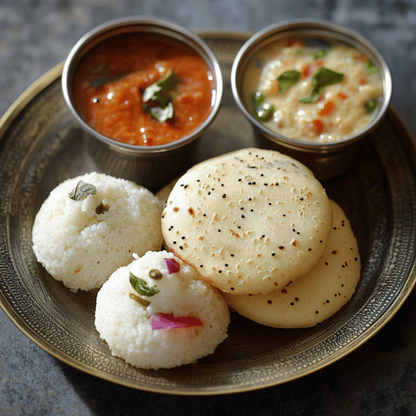 Upma, Idly, Poori