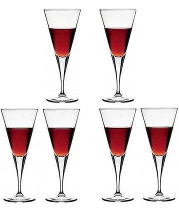 Afast Wine  Glasses Set,  150 ML - (Pack Of 6)
