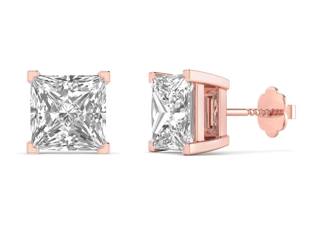 Princess Solitaire Studs
